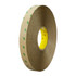 3M Adhesive Transfer Tape 9505, Clear, 12 in x 60 yd, 5 Mil, 4/Case