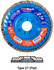 TrimBack Flap Discs,TrimBack Ceramic  Type 27 Regular Density Flap Disc,  7/8 Arbor - No Hub 70835