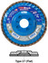 TrimBack Flap Discs,TrimBack Stainless  Type 27 Regular Density Flap Disc,  5/8-11 Hub 70982