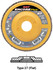 Regular Density Discs - Plastic Backing,Encore Plus  Type 27 Regular Density Flap Disc,  7/8 Arbor - No Hub 71288