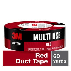 3M Scotch Duct Tape, Red, 1.88 x 60 yd