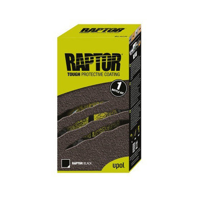 U-POL Products Raptor Kit 1 Liter Black with Raptor Spray Gun