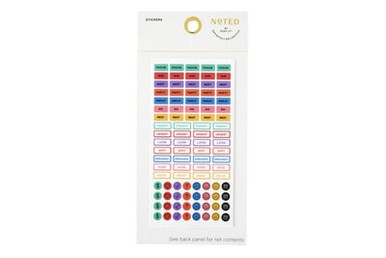 Post-it Sticker Dots NTDW-SD-2, Sticker Dots, 3in x 6in, 8 Sheets