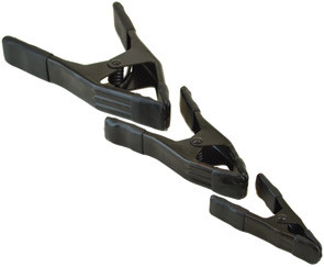 Steel Spring Clamp, 3 Inch Capacity, Black - Strobels Supply