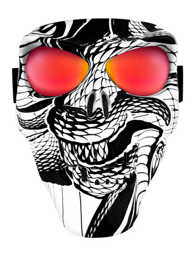 Skull Mask Snake GTR Skull Full Face Mask - Strobels Supply