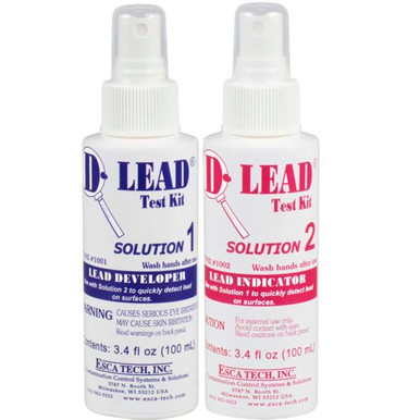 D-Lead Test Kit Solution 1 & 2 Only (120 Tests) 4oz Bottles