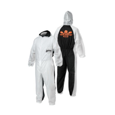 p*g様 FreshService BACK SATIN OVERALL DEVILBISS CLEAN 803598 Coverall, XL, Cotton/Nylon, Zipper Closure