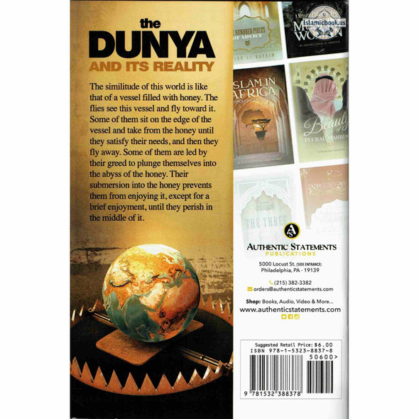 The Dunya and Its Reality By Ibn al-Qayyim,ISBN: 9781532388378