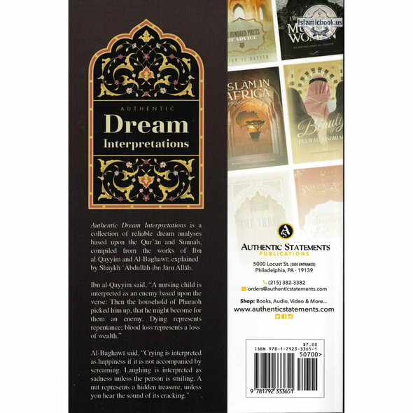 Authentic Dream Interpretations By Shaykh Abdullah ibn Jaru Allah,ISBN: 9781792333651