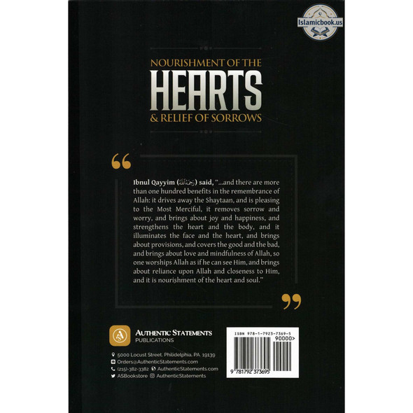 Nourishment Of The Hearts and Relief Of Sorrows By Shaykh Faysal Aal Mubarak,ISBN: 9781792373695