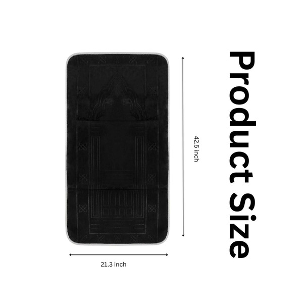 Foldable Prayer Rug with Back Support