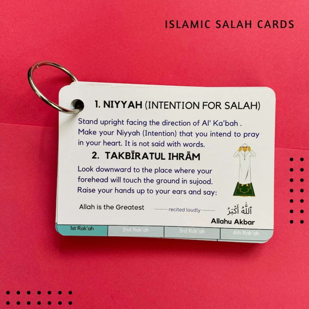 Islamic Salah Cards How to Perform Salah Step by Step Guide