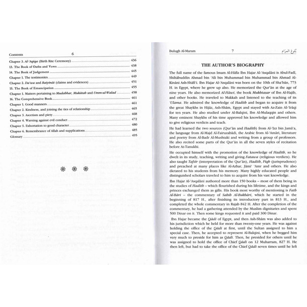 Bulugh Al-Maram Attainment of the Objective According to Evidence of the Ordinances,9789960899527