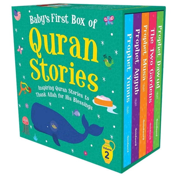 Baby's First Box of Quran Stories Volume 2 (5 Board Books Set),9789391969110