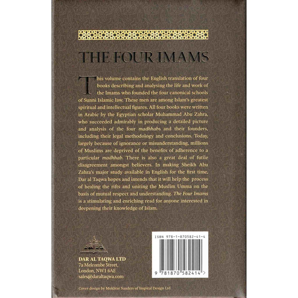 The Four Imams Their Lives Works And Their Schools of Thought,9781870582414