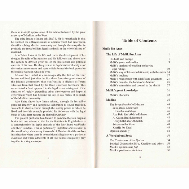 The Four Imams Their Lives Works And Their Schools of Thought,9781870582414