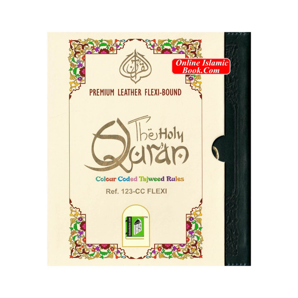 The Holy Quran Colour Coded Tajweed Rules Premium Leather Flexi-Bound Ref 123-CC,9789351691112