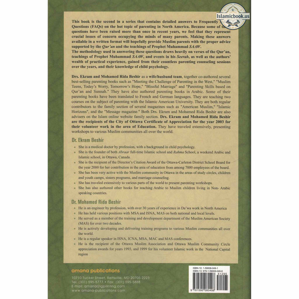 Answers to Frequently Asked Questions on Parenting (Part 2) By Dr Ekram Beshir ,Mohamed Beshir,ISBN: 9781590080498