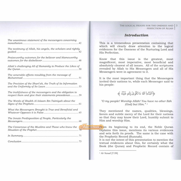 Logical Proofs for the Oneness & Perfection of Allah By Ash-Shaykh Abdur Rahman bin Naasir As-Sa'dee,ISBN: 9781467559591