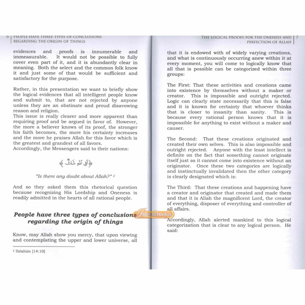 Logical Proofs for the Oneness & Perfection of Allah By Ash-Shaykh Abdur Rahman bin Naasir As-Sa'dee,ISBN: 9781467559591