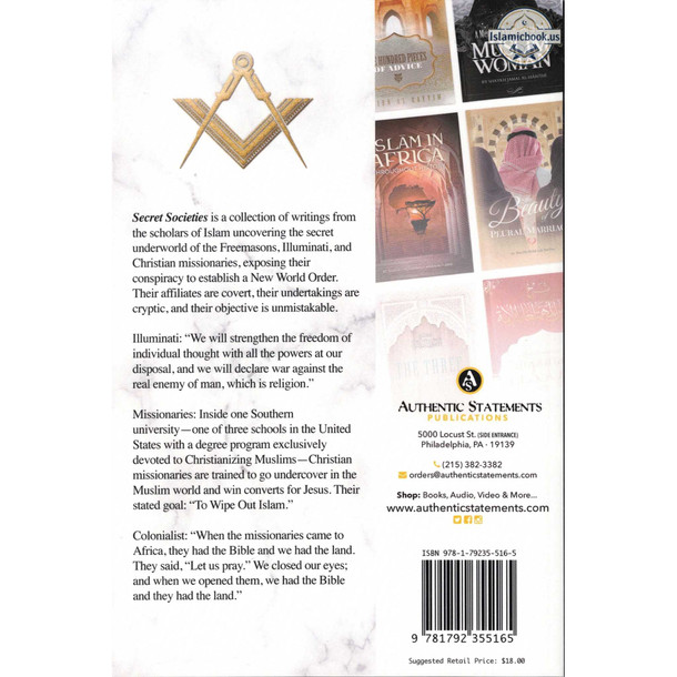 Secret Society (Freemasons, illuminati and Missionaries) By Rasheed Barbee,ISBN: 9781792355165