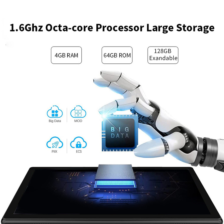 10.1inch tablet + Android 11 + 4GB RAM+64GB ROM+ Camera5+8MP+Keyboard+Case