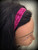 Shaka Girl Headband -  Shimmer Hot Pink 3/4"