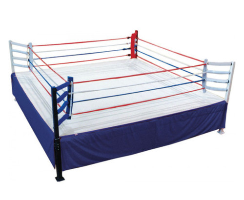 Our Competition Boxing Rings are the finest boxing ring you could ever own.  Our unique design is many times stronger than that of other manufacturers.  We use super strong structural steel in all of our rings, while others use thin wall steel tubing.  Our quick, no bolt, assembly process assures you that you can sit this ring up and take it down quickly and easily and transport or store your ring for the next event. Advanced assembly feature allows for quicker installation with only minimal hardware required. Sets up at elevated USA Boxing and professional boxing sanctioning commission regulations 36” floor height for shows and professional sanctioned events.

24' X 24' Competition Boxing Ring Includes All of the Following: 


Full Heavy Gauge All Steel Frame
4 Heavy Gauge Steel Corner Posts 
4 Professional Ring Corner Cushions (1 Red, 1 Blue, 2 White)
4 Regulation Ring Ropes and Rope Covers
16 Professional Adjustable Turnbuckles
16 Turnbuckle Covers (4 Red, 4 Blue, 8 White)
Set of 8 Professional Ring Rope Spacers
USA Boxing and Professional Boxing Approved Ring Padding
Heavy Gauge Canvas Ring Cover
4 Full Length Professional Boxing Ring Skirts
8 Rope Clamps, 16 Rope Retainer Rings
Complete Professional Wood Flooring
All Assembly Hardware
MADE IN USA