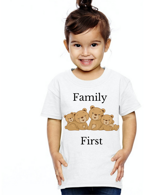 Family First Tshirt_Girl, family matching tshirts, tshirt for girl