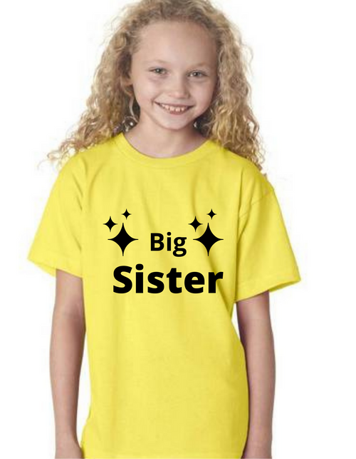 Roma Big Sister kids Tshirt, Tshirts for siblings girls