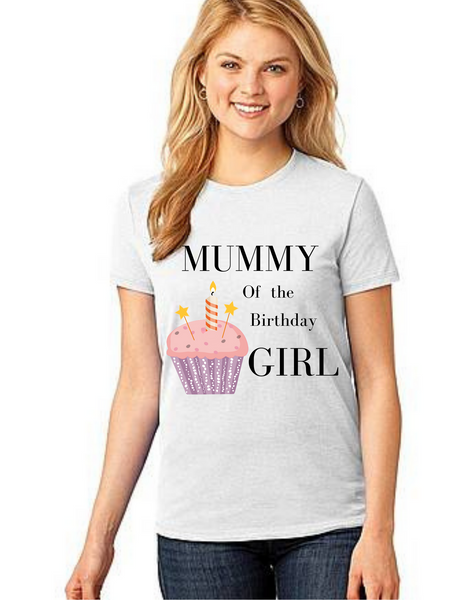 Mommy of the Birthday Girl,Tshirts Mom Life T-Shirt Short Sleeve Summer Mommy Tshirts