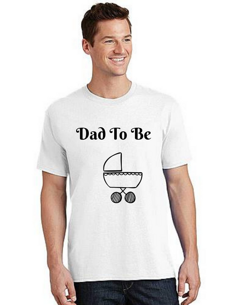 Dad to  be stroller  Tshirt  Dad Life T-Shirt Short Sleeve Summer  Daddy tshirts