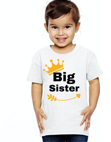 Roma Crown Big Sister kids Tshirt, Tshirts for girls