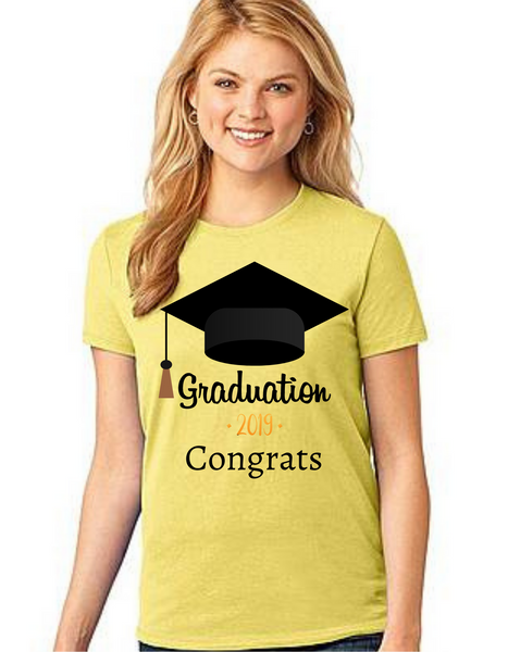 Roma Graduation T-shirt for girls Congrats Grad-Hat, Summer tshirts shirt sleeves