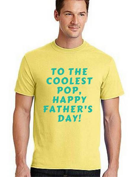 Happy father's Day Coolest POP T-shirt S Dad Life T-Shirt Short Sleeve Summer  Daddy tshirts