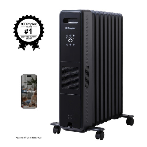 Dimplex Eco Edge 2400W Oil-Free Portable Electric Radiator in Black - ECRE2401