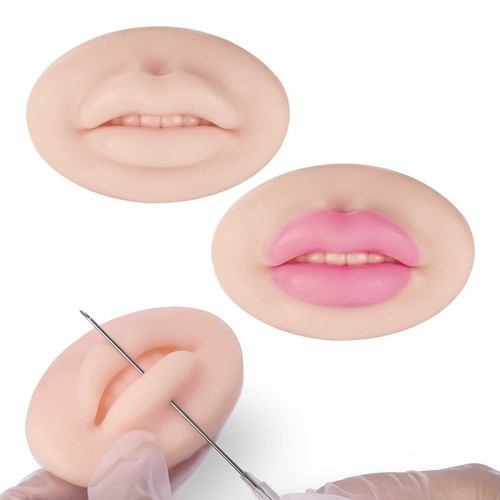 2pcs 3D Practice Skin for Microblading Permanent Makeup Lips