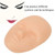 Head Practice Skin (Flesh Tone, Reusable) 10 Pcs Silicone 3D Silicone Mannequin