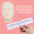 100 Disposable Brow Mapping Stickers (100 Pack, Transparent)