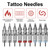 Tattoo Cartridge Needles Set, 60PCS Mix 9 Size Disposable Stainless Steel Tattoo Needles Cartridge for Liner and Shader Professional Tattoos Tools Kit for Tattoo Machine Pen