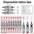 Tattoo Cartridge Needles Set, 60PCS Mix 9 Size Disposable Stainless Steel Tattoo Needles Cartridge for Liner and Shader Professional Tattoos Tools Kit for Tattoo Machine Pen