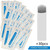 30Pcs Disposable Eyebrow Microblading Needles (18U) White
