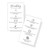 Microblading Aftercare Instruction Cards Minimalist Black and White 50 Pack