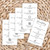 Microblading Aftercare Instruction Cards Minimalist Black and White 50 Pack