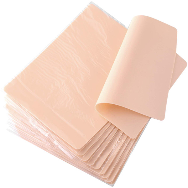 Blank Tattoo Practice Skin, 10pcs 8x6in Tattooing and Eyebrow Practice Skin