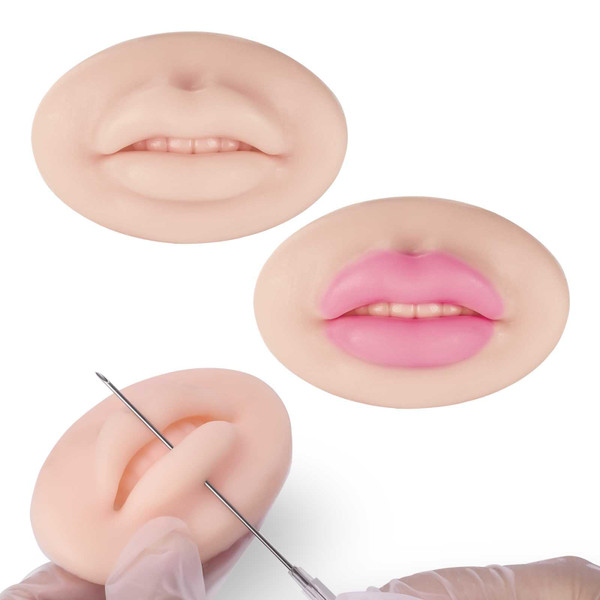 2pcs 3D Practice Skin for Microblading Permanent Makeup Lips