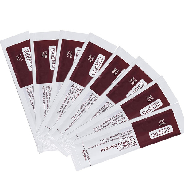 100Pcs Microblading Aftercare Ointment Vitamin A and D Single Use Sachets for PMU Healing