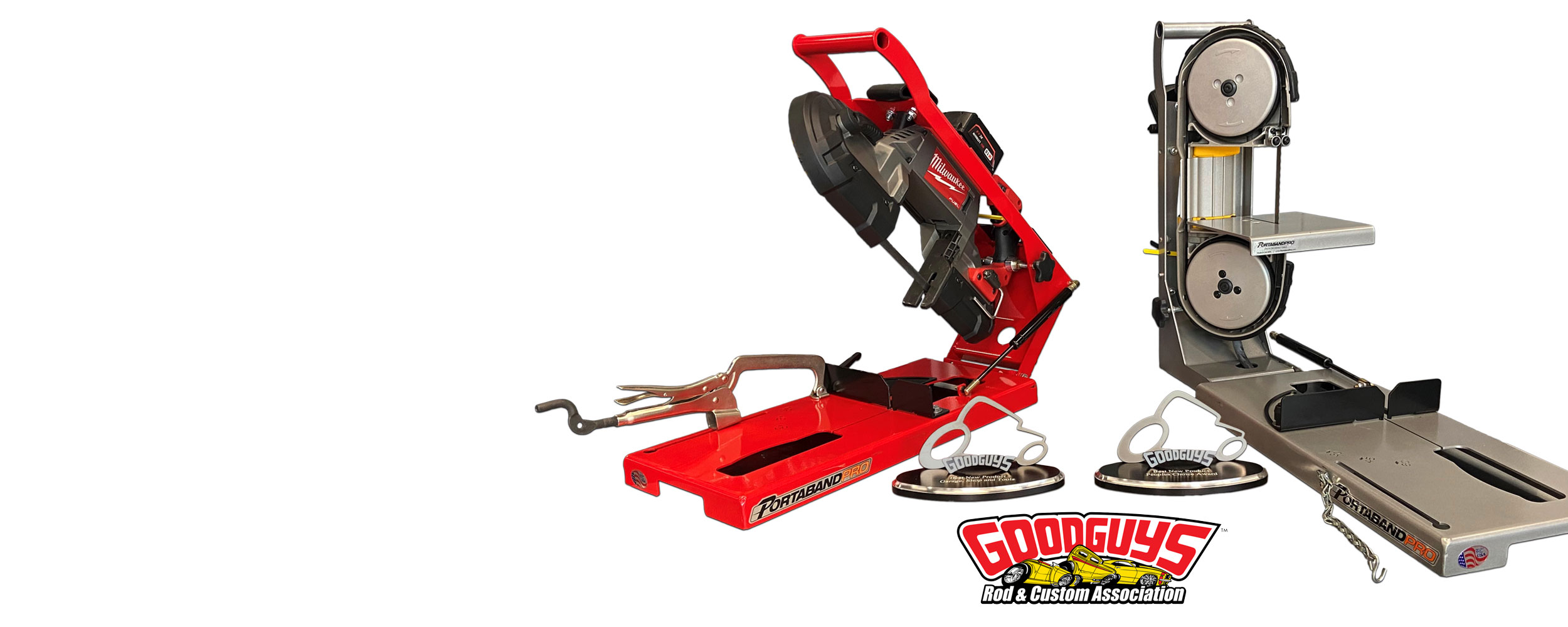 Portaband Pro Band saw Jig for Holding Milwaukee and DeWalt