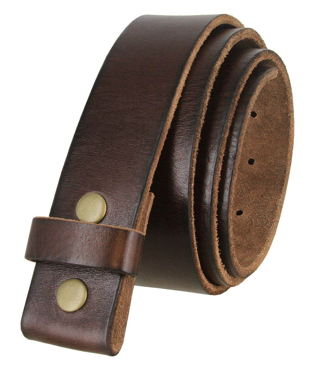 Genuine Leather No Buckle For H 38mm Replacement Belt Men's