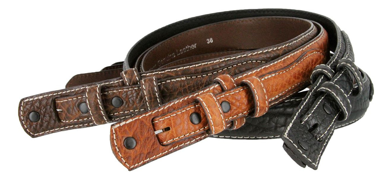 RB2015 Genuine Leather Western Ranger Belt Strap 1-3/8